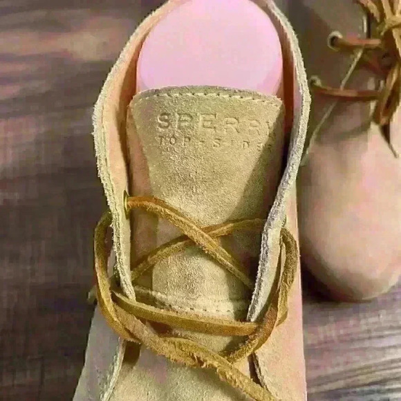 Sperry Harlow Wedge Chukka Bootie Tan Sz 8.5 - Picture 9 of 12